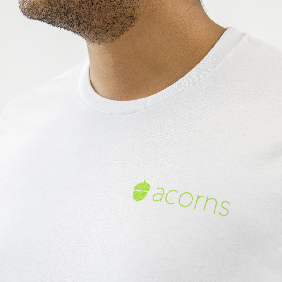 Logo Tee (White) – Acorns Merch